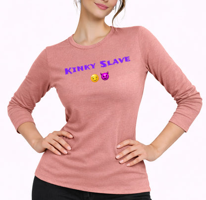 Flirty Rebel 😏 🔥 – Women’s Perfect Blend® CVC Long Sleeve Tee