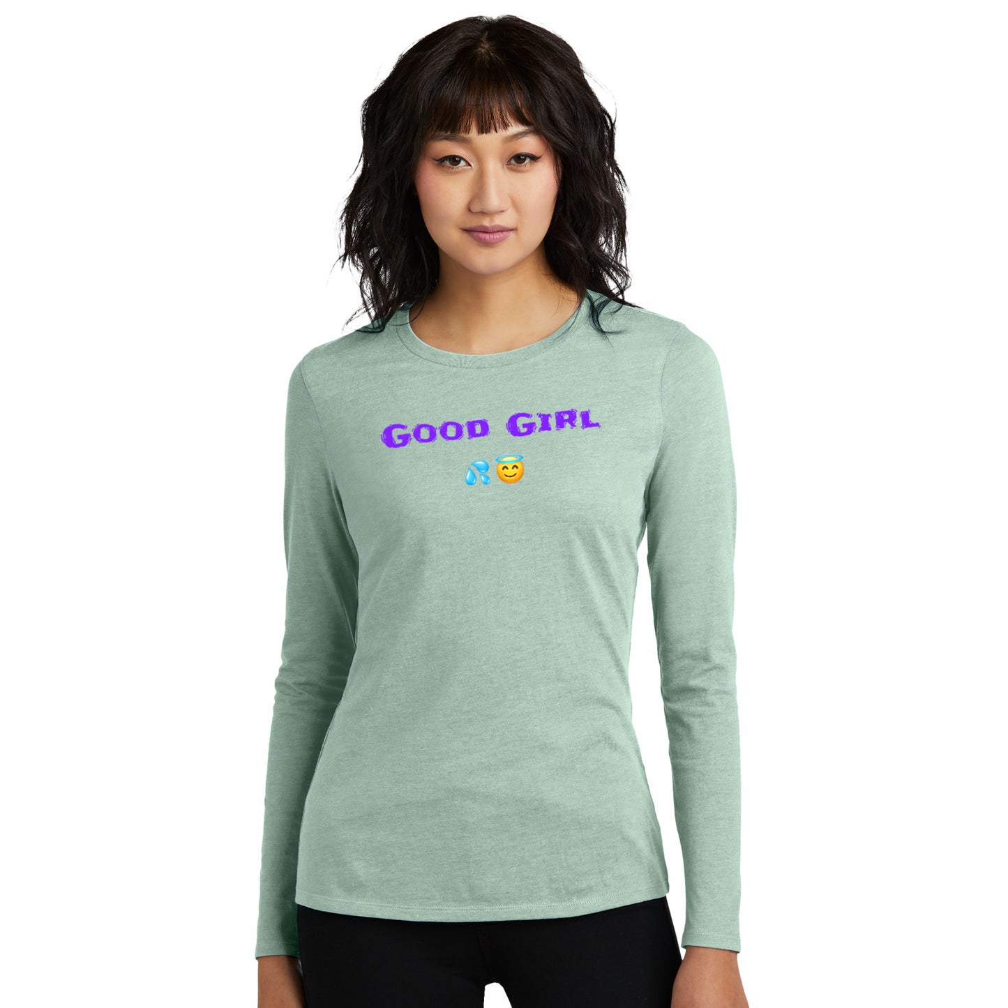 Good Girl 😇 – Women’s Perfect Blend® CVC Long Sleeve Tee