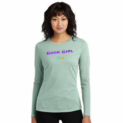 Good Girl 😇 – Women’s Perfect Blend® CVC Long Sleeve Tee
