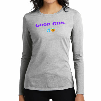 Good Girl 😇 – Women’s Perfect Blend® CVC Long Sleeve Tee