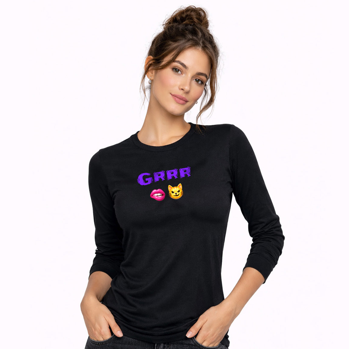 Grrr 🫦 😼 – Classic Long Sleeve T-Shirt