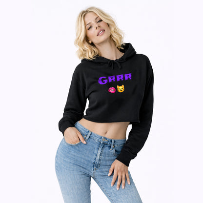 Grrr 🫦 😼 – Crop Hoodie