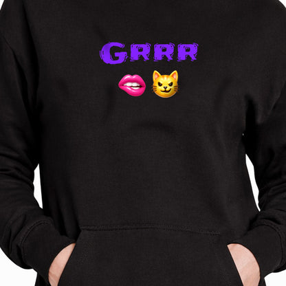 Grrr 🫦 😼 – Premium Adult Hoodie Dress