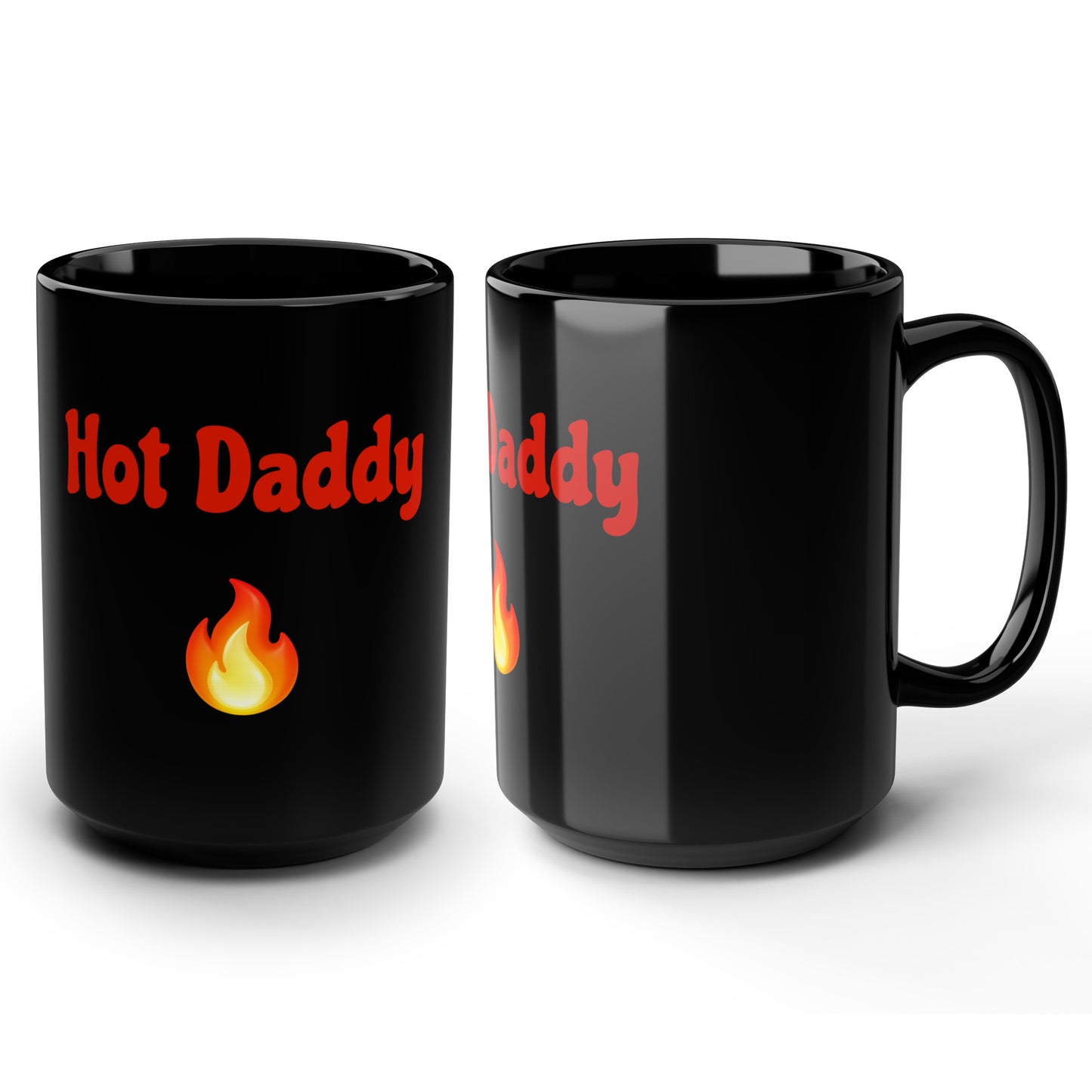 Hot Daddy 🔥 – Black Mug 15oz