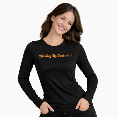 Hot Dog 🌭 Enthusiast – Women’s Perfect Blend® CVC Long Sleeve Tee