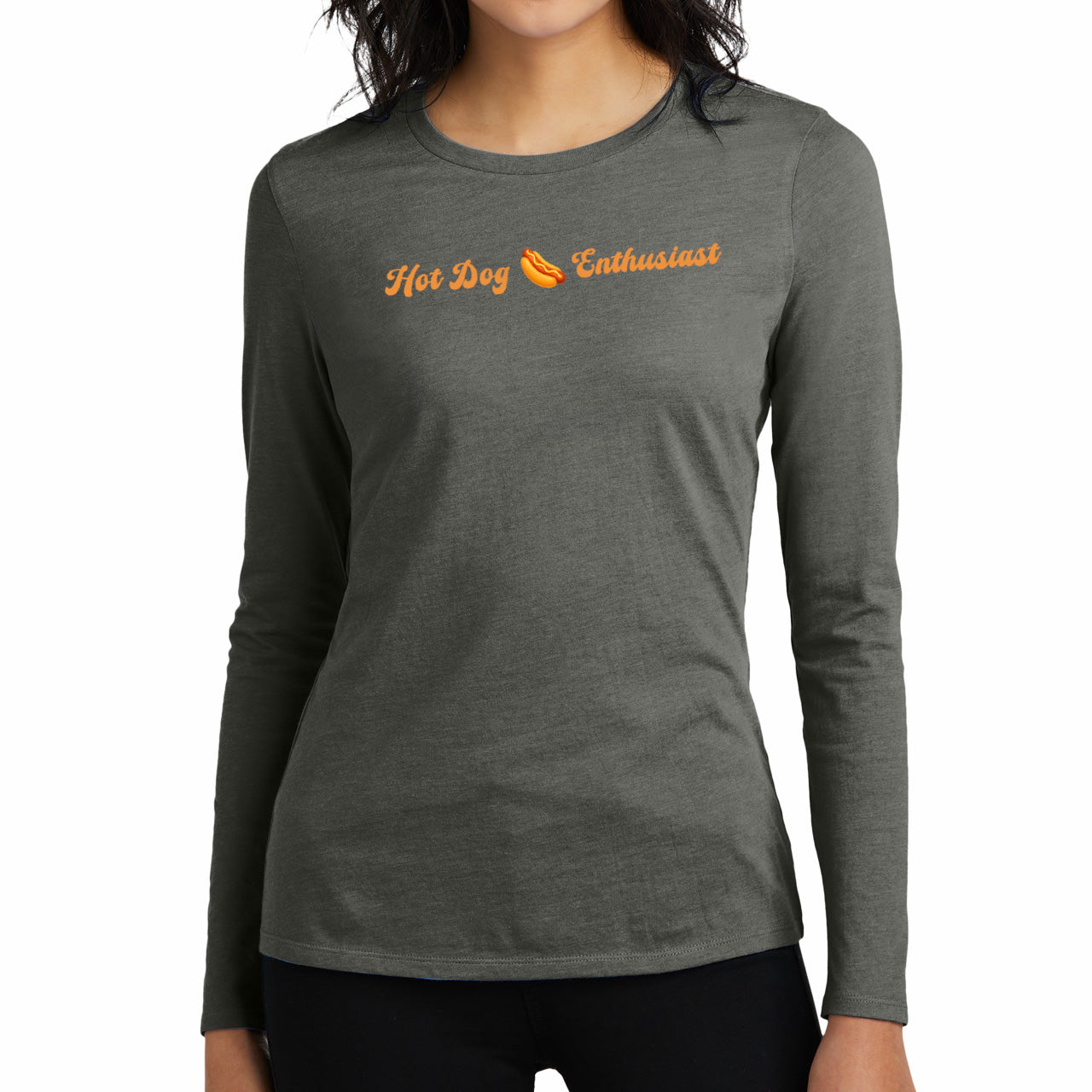 Hot Dog 🌭 Enthusiast – Women’s Perfect Blend® CVC Long Sleeve Tee
