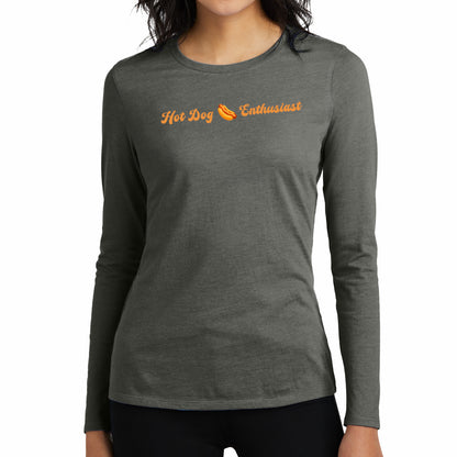 Hot Dog 🌭 Enthusiast – Women’s Perfect Blend® CVC Long Sleeve Tee
