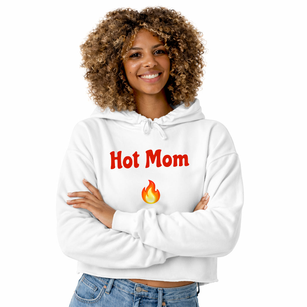 Hot Mom🇺🇸 🔥 – Crop Hoodie
