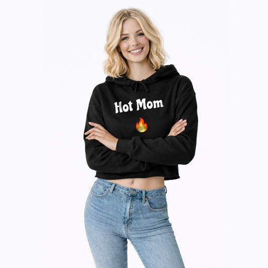 Hot Mom🇺🇸 🔥 – Crop Hoodie