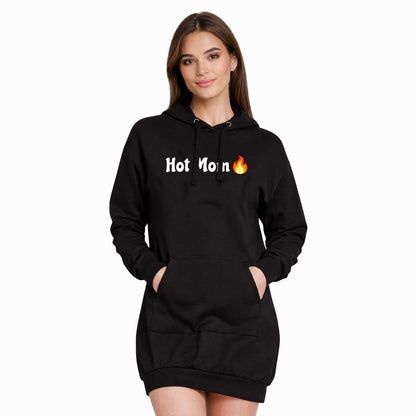 Hot Mom🇺🇸 🔥 – Black Premium Adult Hoodie Dress