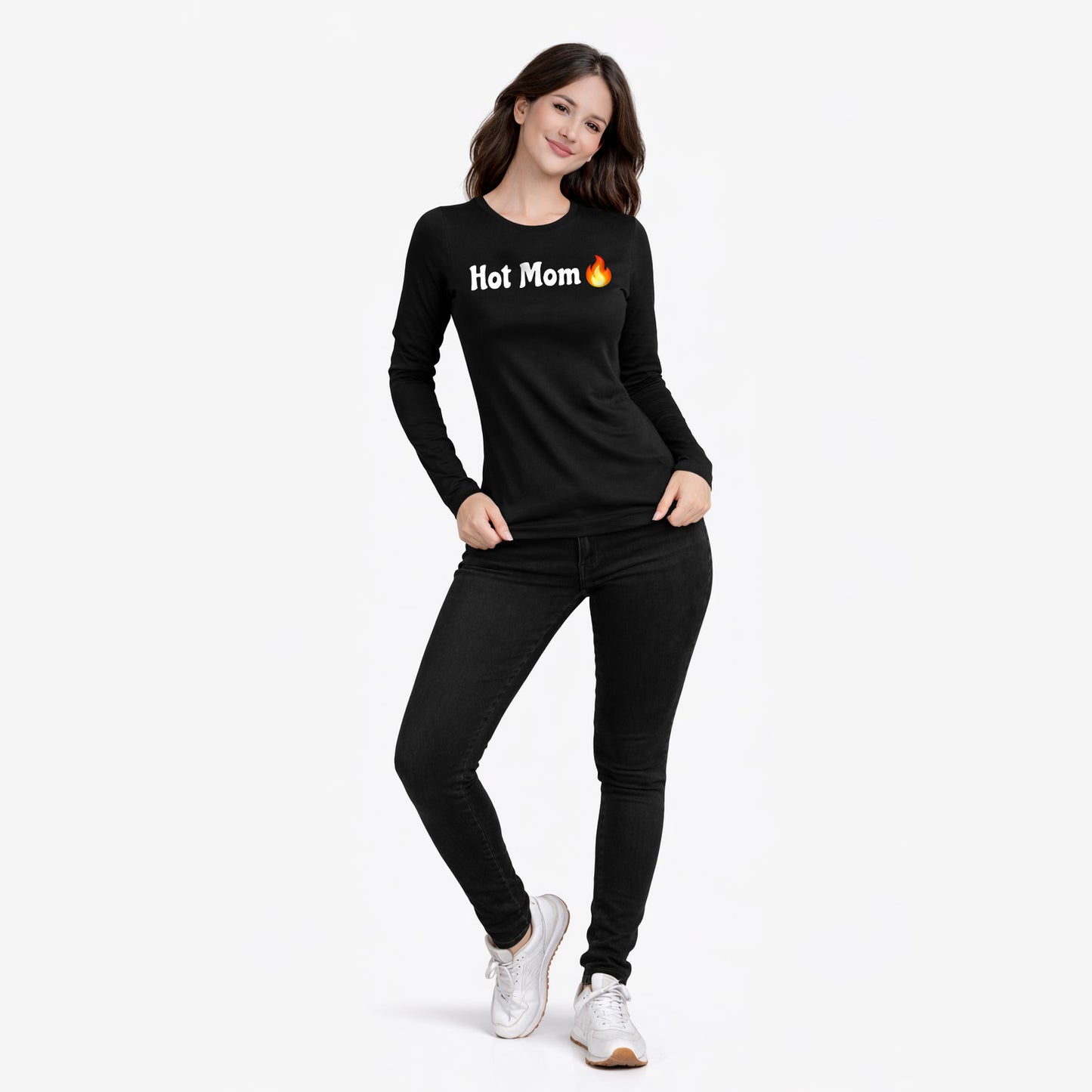 Hot Mom🇺🇸 🔥 – Women’s Perfect Blend® CVC Long Sleeve Tee