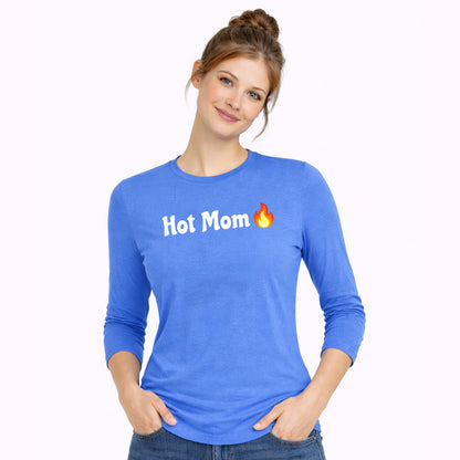 Hot Mom🇺🇸 🔥 – Women’s Perfect Blend® CVC Long Sleeve Tee