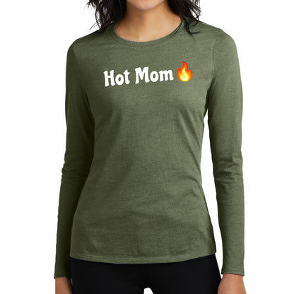 Hot Mom🇺🇸 🔥 – Women’s Perfect Blend® CVC Long Sleeve Tee