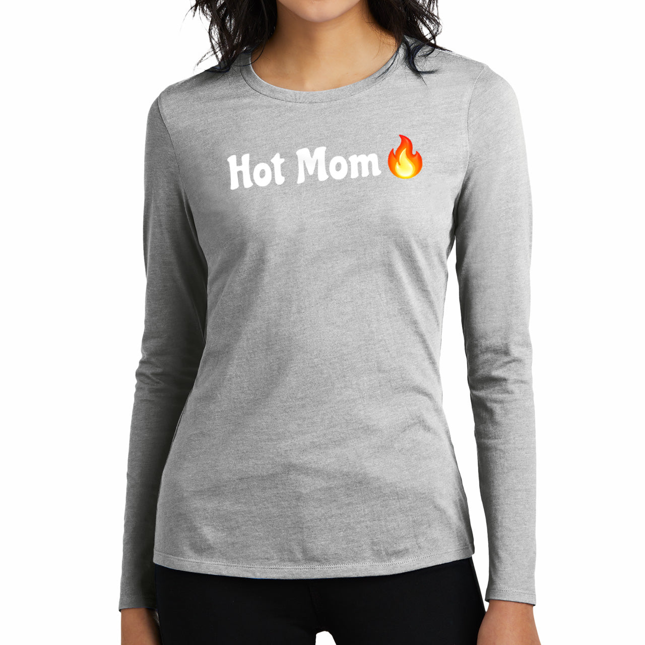 Hot Mom🇺🇸 🔥 – Women’s Perfect Blend® CVC Long Sleeve Tee