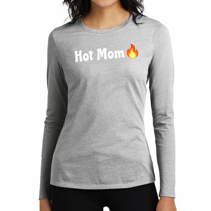 Hot Mom🇺🇸 🔥 – Women’s Perfect Blend® CVC Long Sleeve Tee