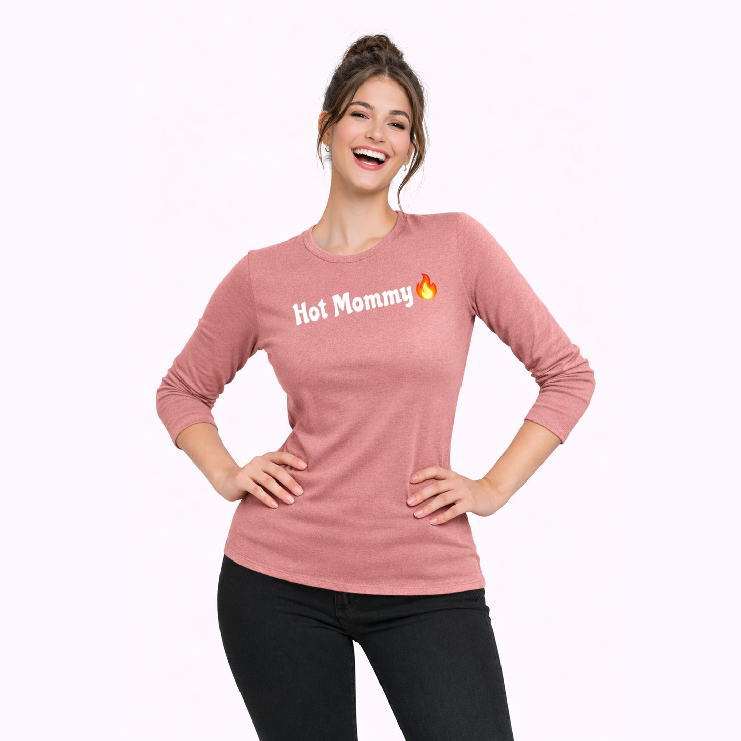 Hot Mommy🇺🇸 🔥 – Women’s Perfect Blend® CVC Long Sleeve Tee