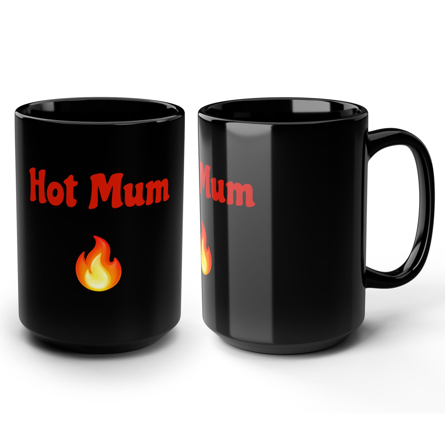 Hot Mum🇬🇧 🔥 – Black Mug 15oz