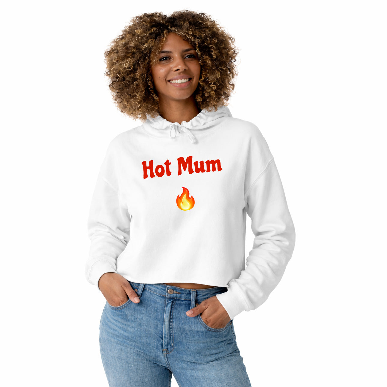 Hot Mum🇬🇧 🔥 – Crop Hoodie