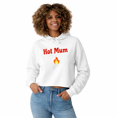 Hot Mum🇬🇧 🔥 – Crop Hoodie