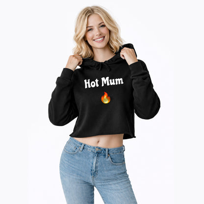 Hot Mum🇬🇧 🔥 – Crop Hoodie
