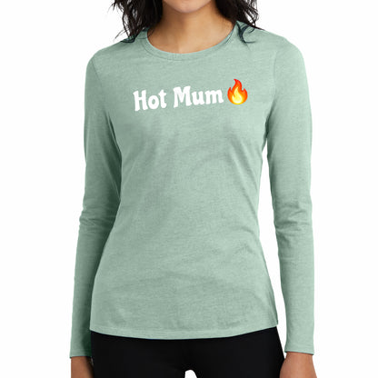 Hot Mum🇬🇧 🔥 – Women’s Perfect Blend® CVC Long Sleeve Tee