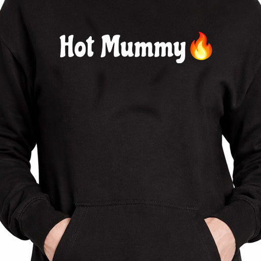 Hot Mummy🇬🇧 🔥 – Black Premium Adult Hoodie Dress