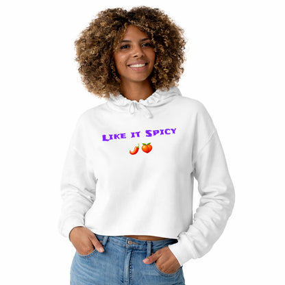 Like it Spicy 🌶 🍑 – Crop Hoodie