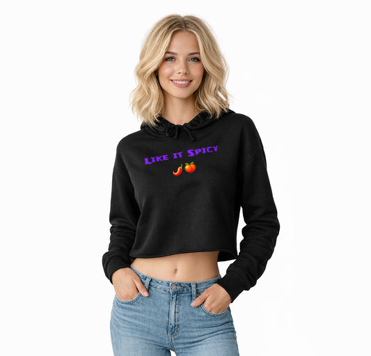 Like it Spicy 🌶 🍑 – Crop Hoodie