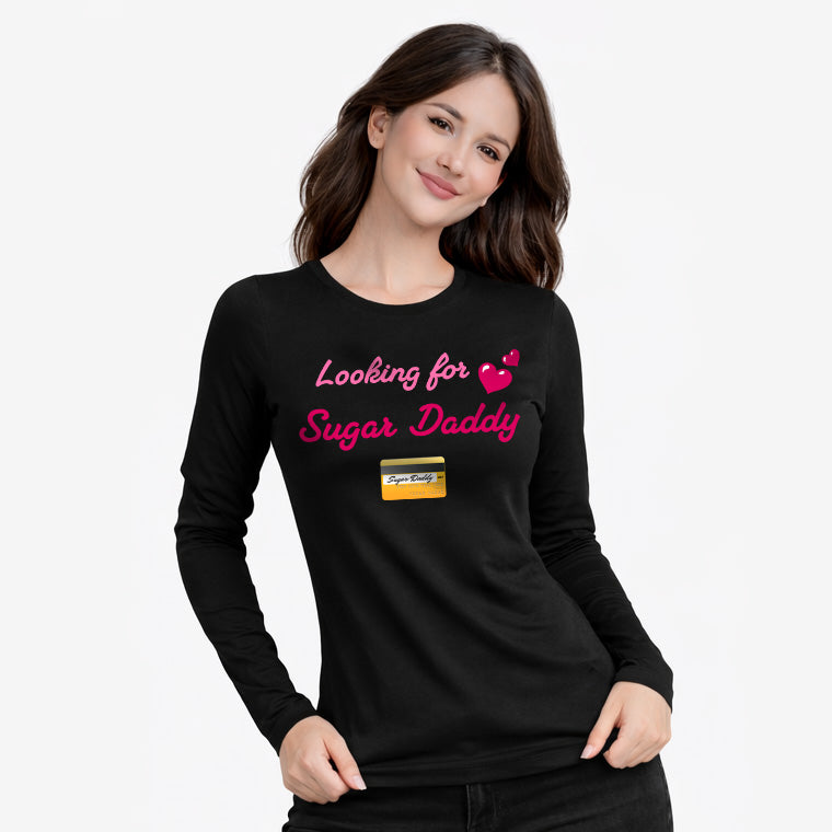Looking for Daddy 💳 – Women’s Perfect Blend® CVC Long Sleeve Tee