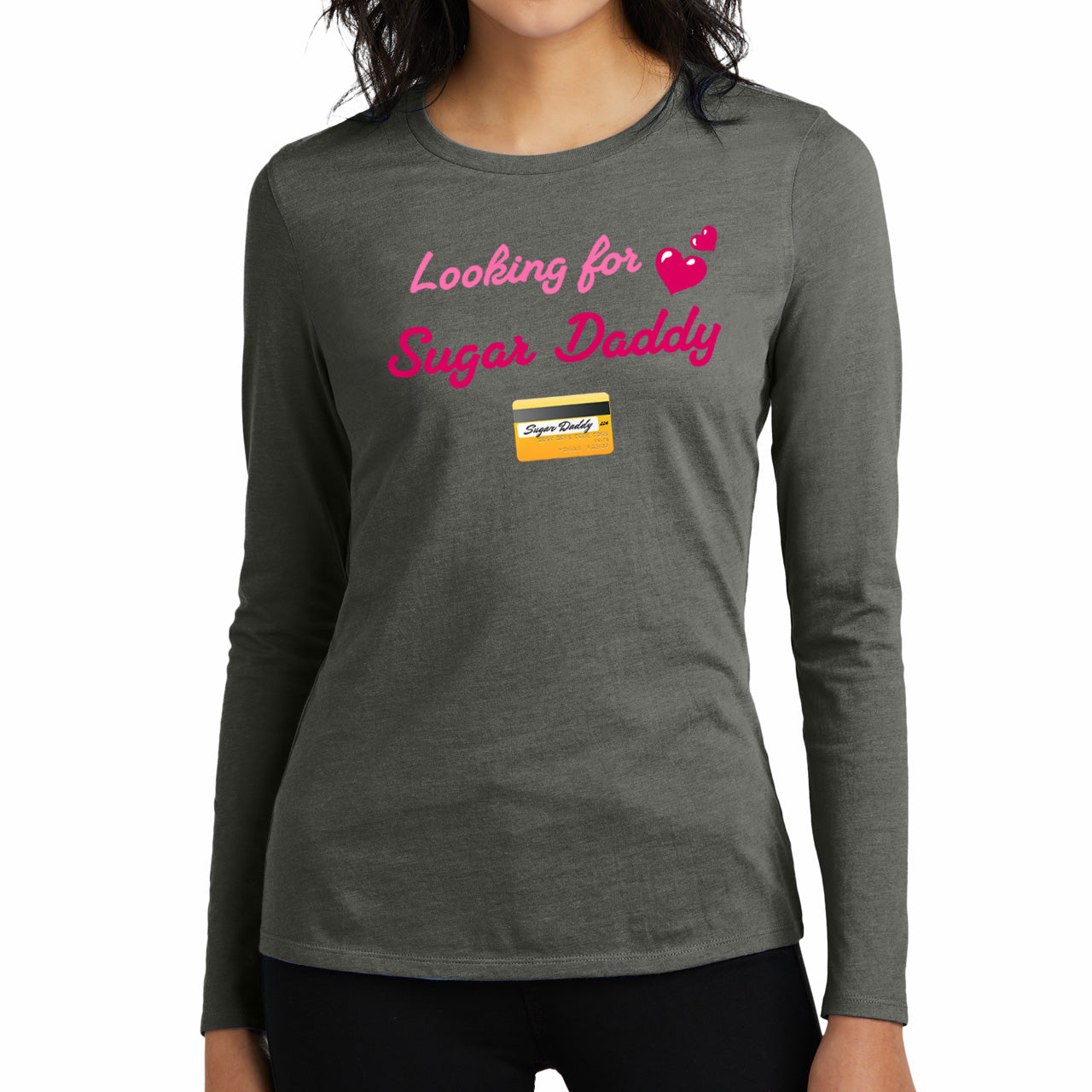 Looking for Daddy 💳 – Women’s Perfect Blend® CVC Long Sleeve Tee