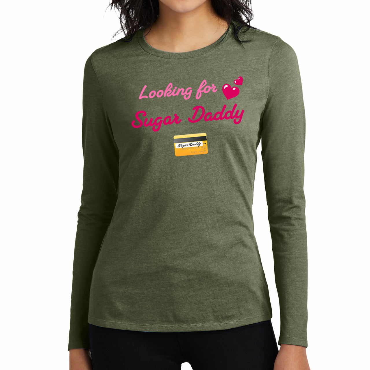 Looking for Daddy 💳 – Women’s Perfect Blend® CVC Long Sleeve Tee