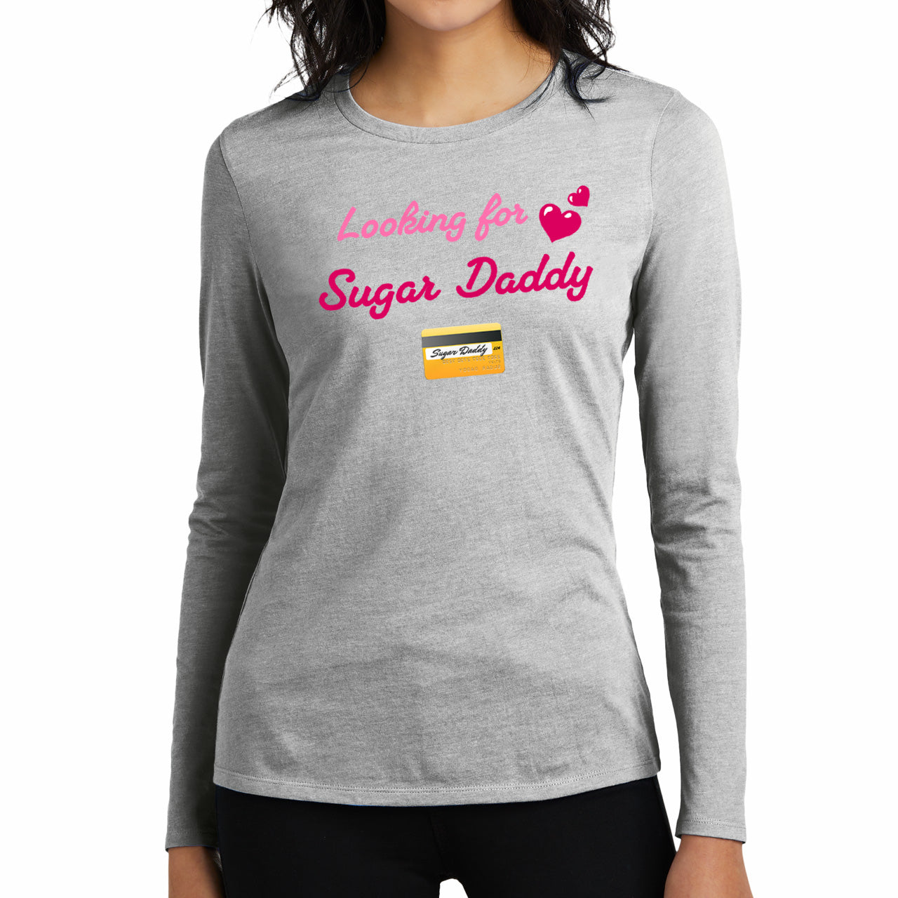 Looking for Daddy 💳 – Women’s Perfect Blend® CVC Long Sleeve Tee