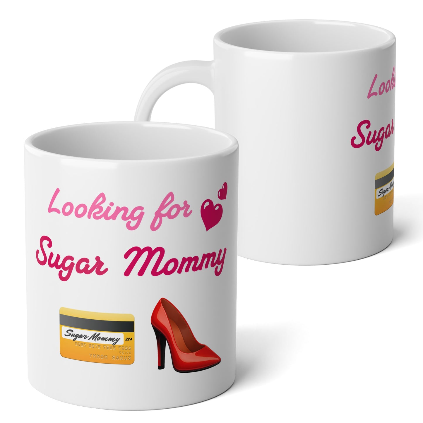 Looking for Mommy🇺🇸 👠 – White Jumbo Mug 20oz