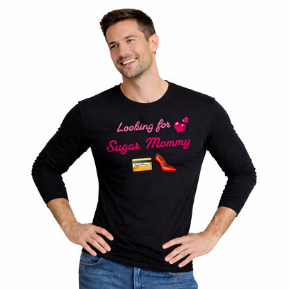 Looking for Mommy🇺🇸 👠 – Men's Long Sleeve Crew Tee