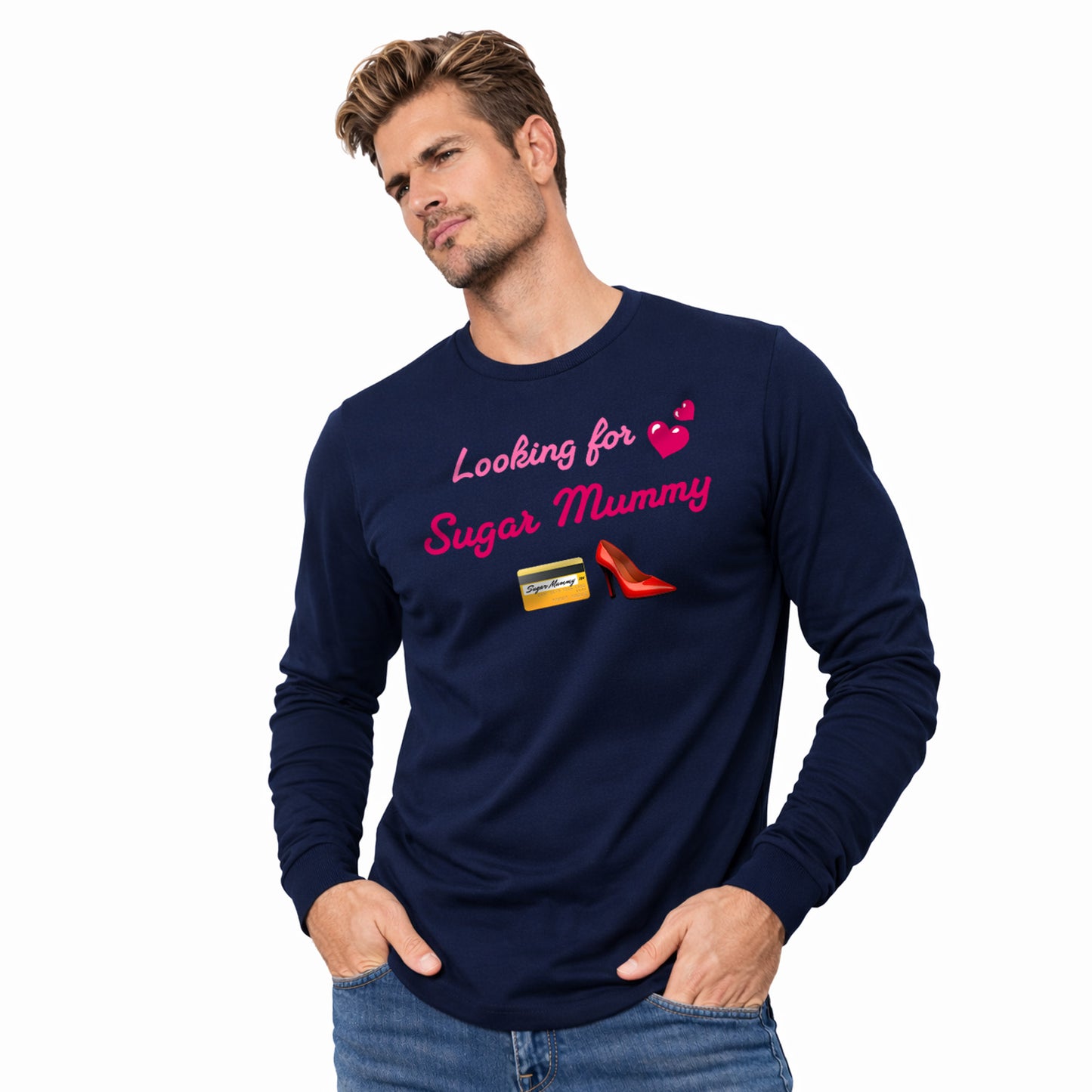 Looking for Mummy🇬🇧 👠 – Unisex Jersey Long Sleeve Tee
