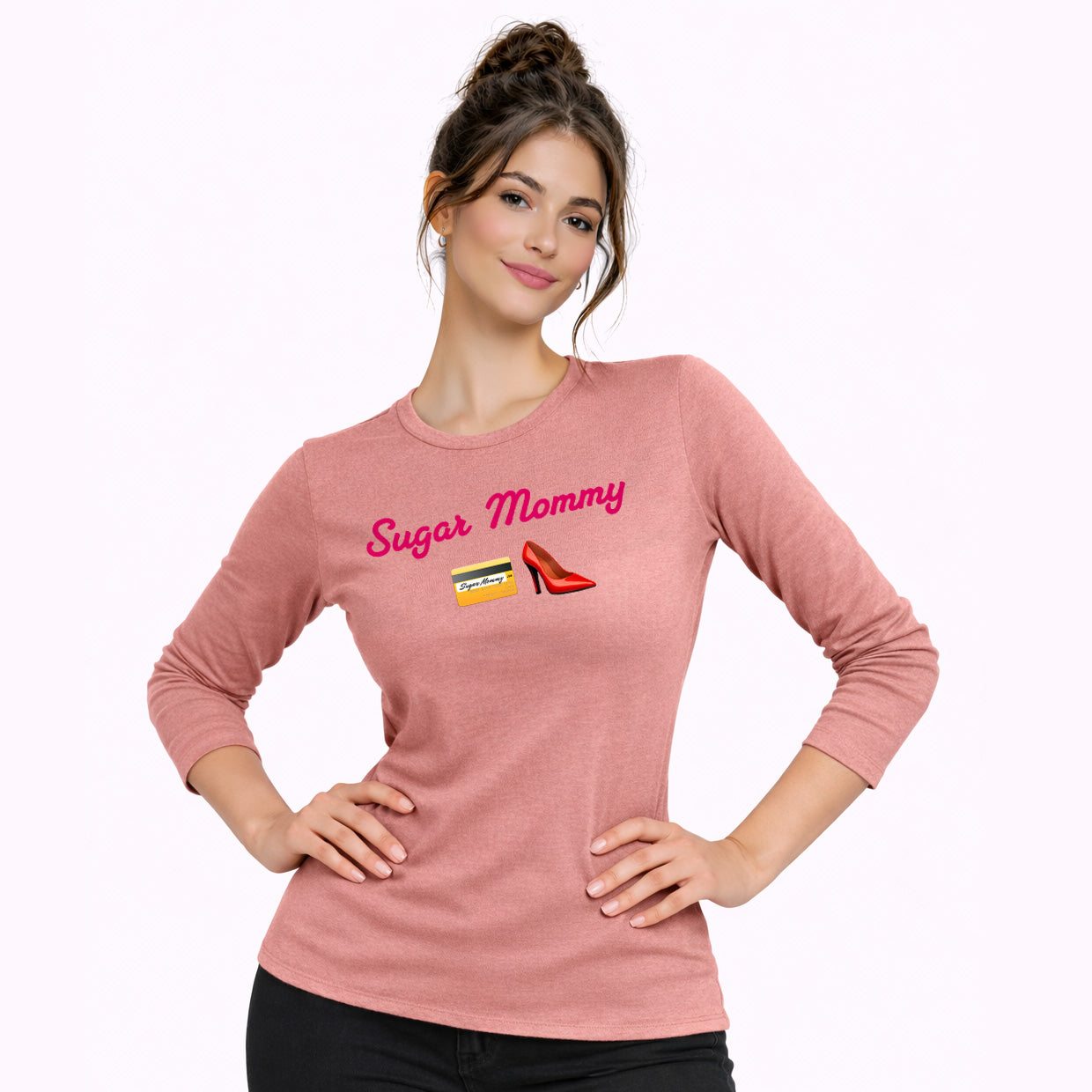 Mommy🇺🇸 👠 – Women’s Perfect Blend® CVC Long Sleeve Tee