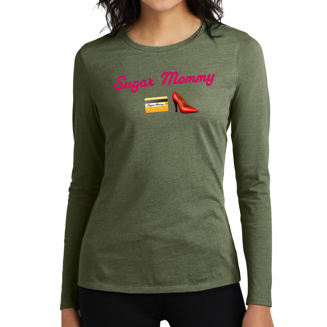 Mommy🇺🇸 👠 – Women’s Perfect Blend® CVC Long Sleeve Tee