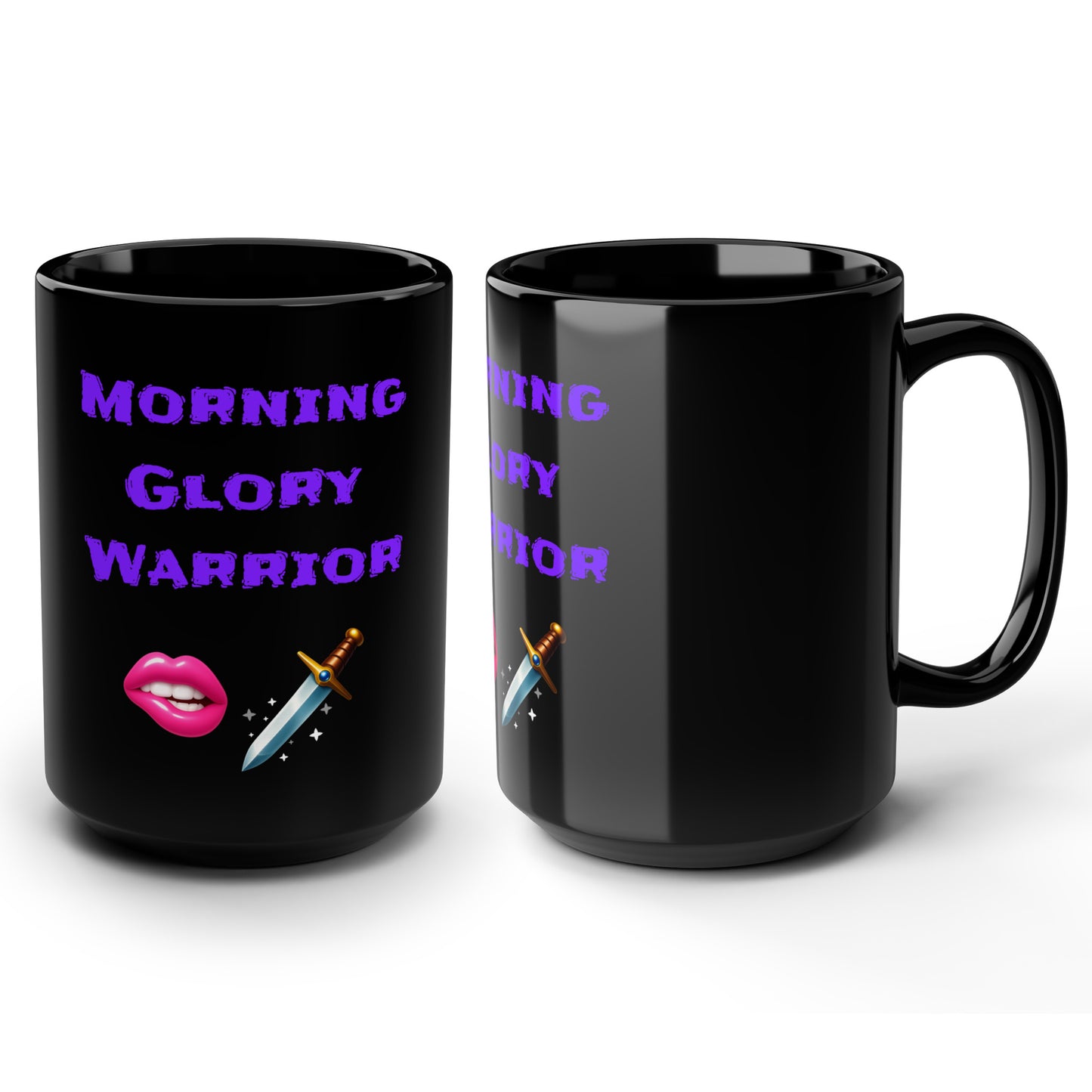Morning Hero 🫦 🗡 – Black Mug 15oz