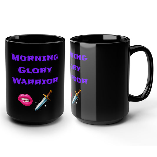 Morning Hero 🫦 🗡 – Black Mug 15oz