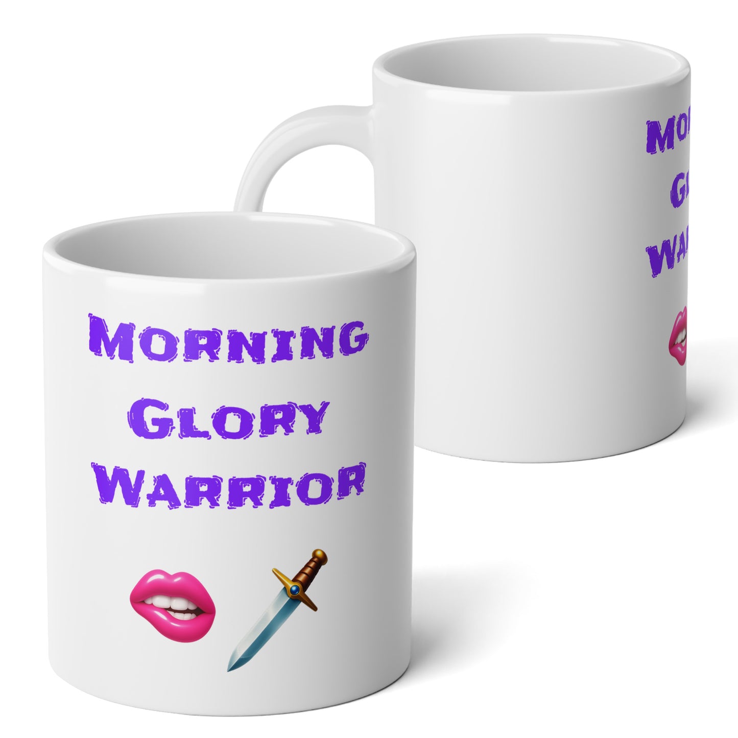 Morning Hero 🫦 🗡 – White Jumbo Mug 20oz