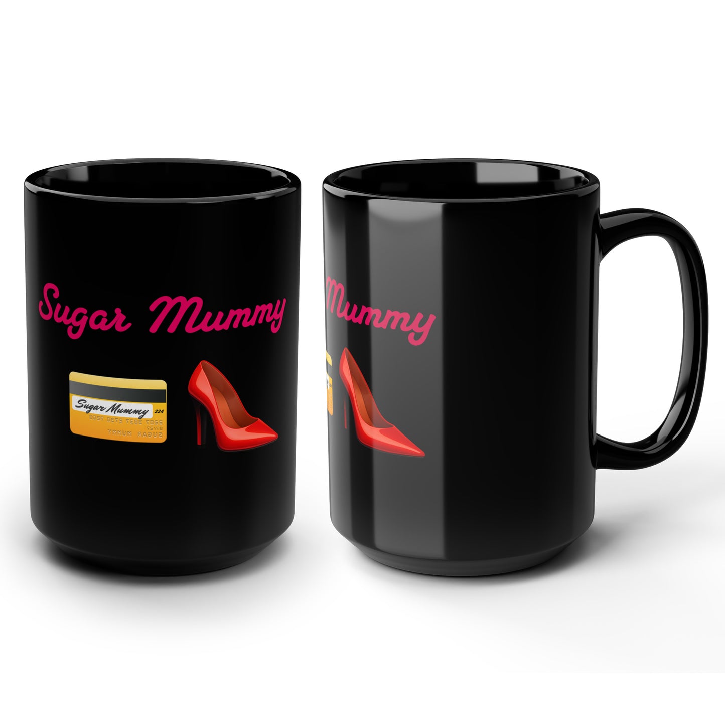 Mummy🇬🇧 👠 – Black Mug 15oz