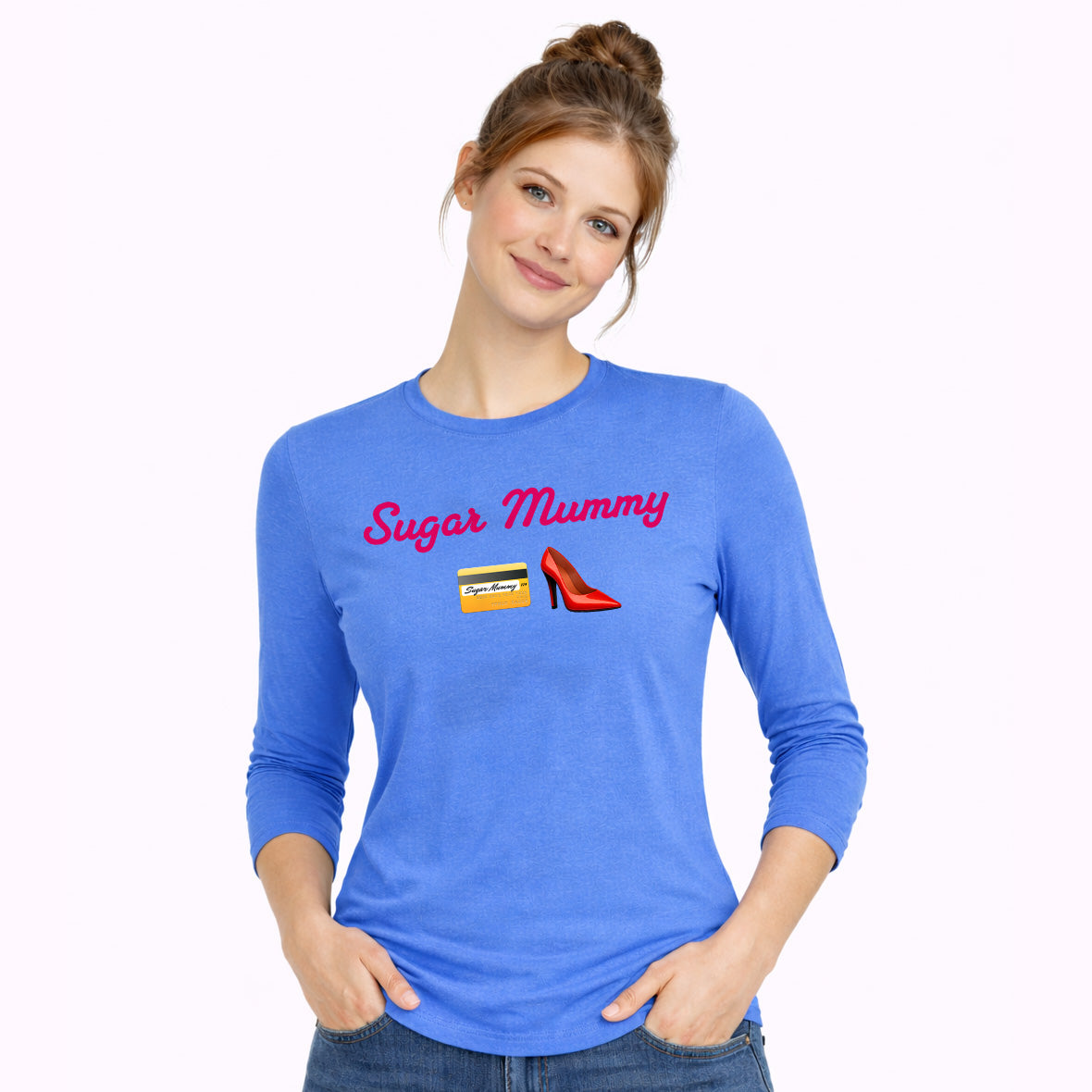 Mummy🇬🇧 👠 – Women’s Perfect Blend® CVC Long Sleeve Tee