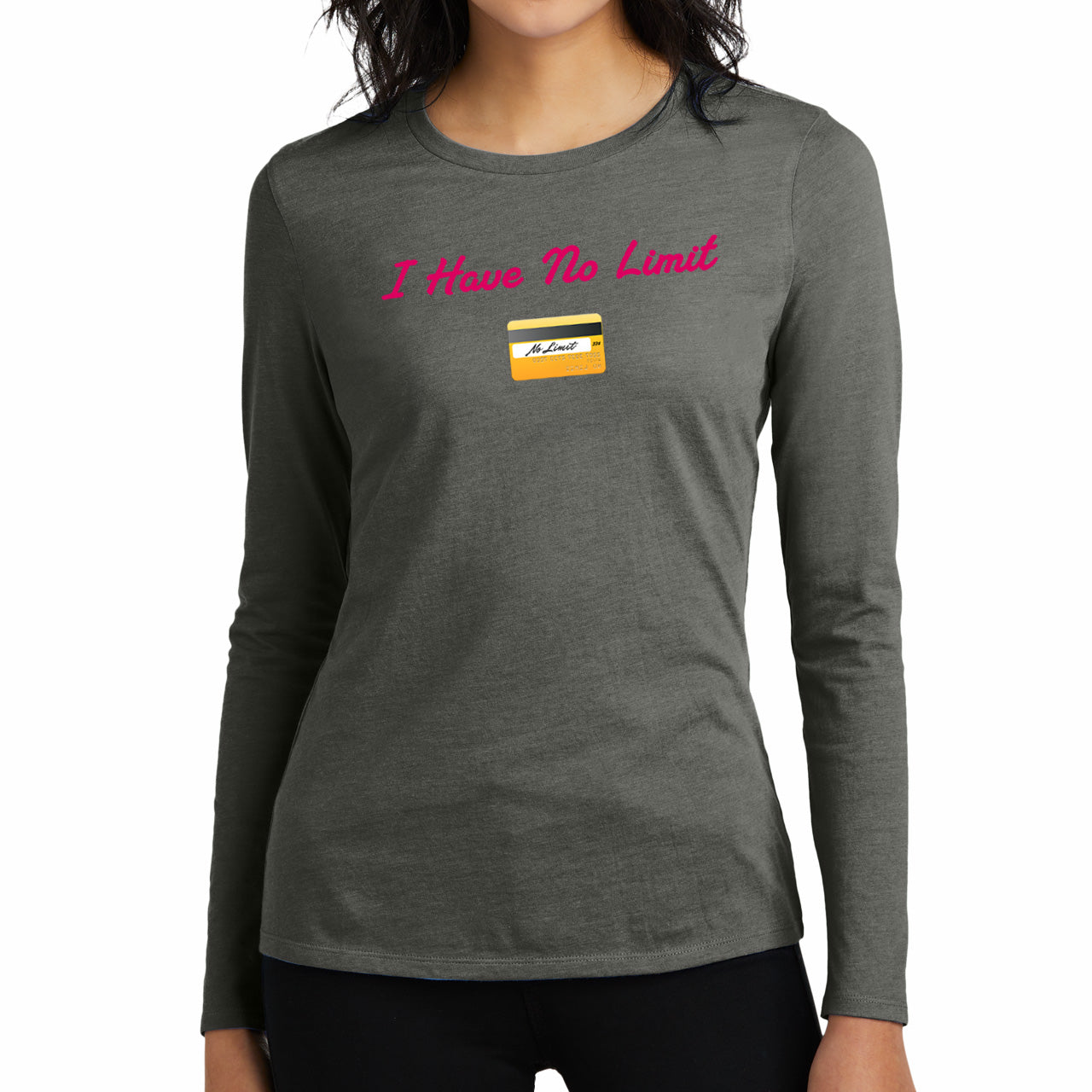 No Limit 💳 – Women’s Perfect Blend® CVC Long Sleeve Tee
