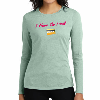 No Limit 💳 – Women’s Perfect Blend® CVC Long Sleeve Tee