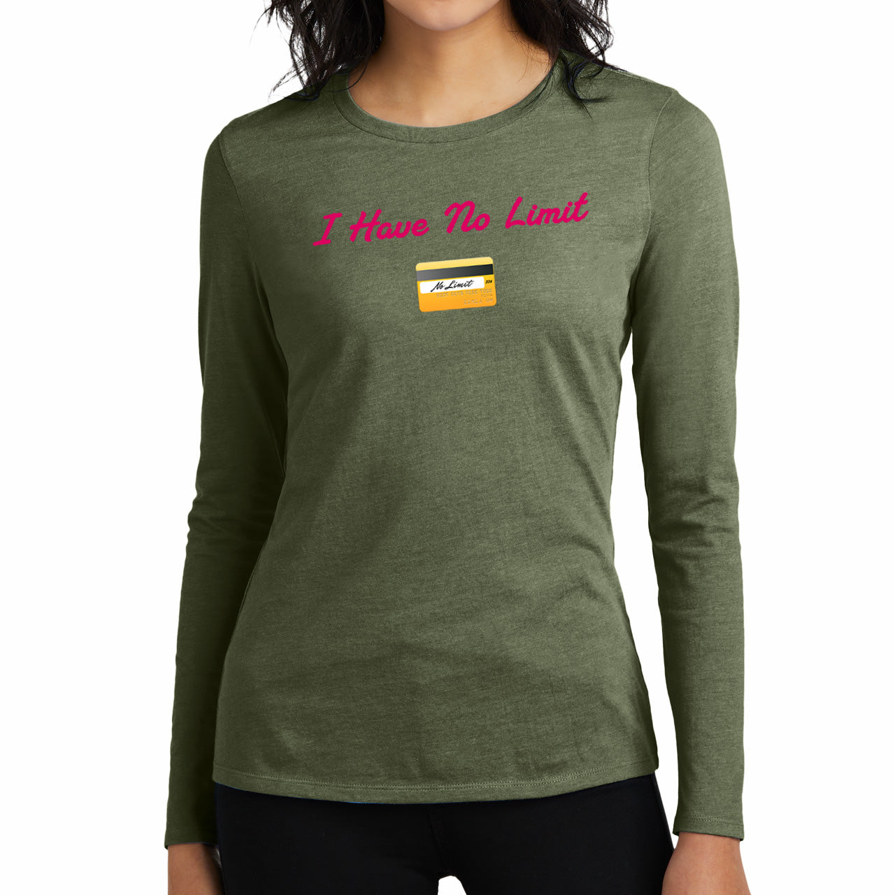 No Limit 💳 – Women’s Perfect Blend® CVC Long Sleeve Tee