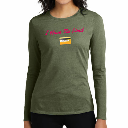 No Limit 💳 – Women’s Perfect Blend® CVC Long Sleeve Tee
