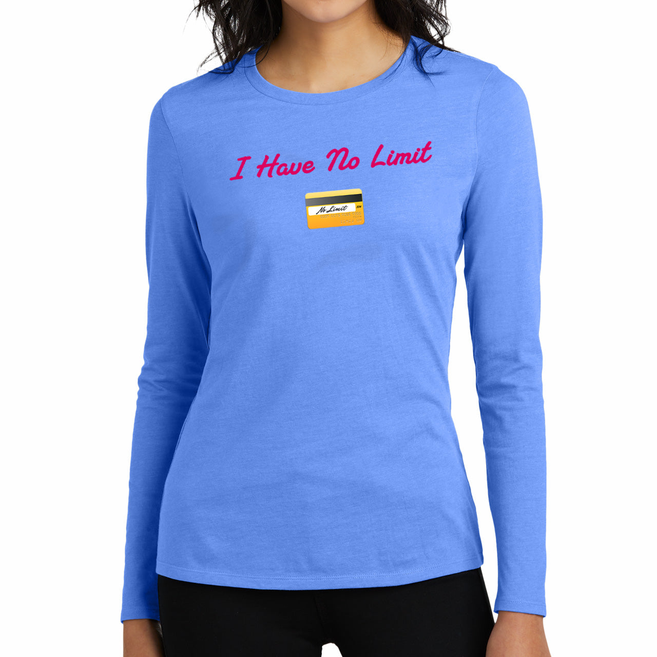 No Limit 💳 – Women’s Perfect Blend® CVC Long Sleeve Tee