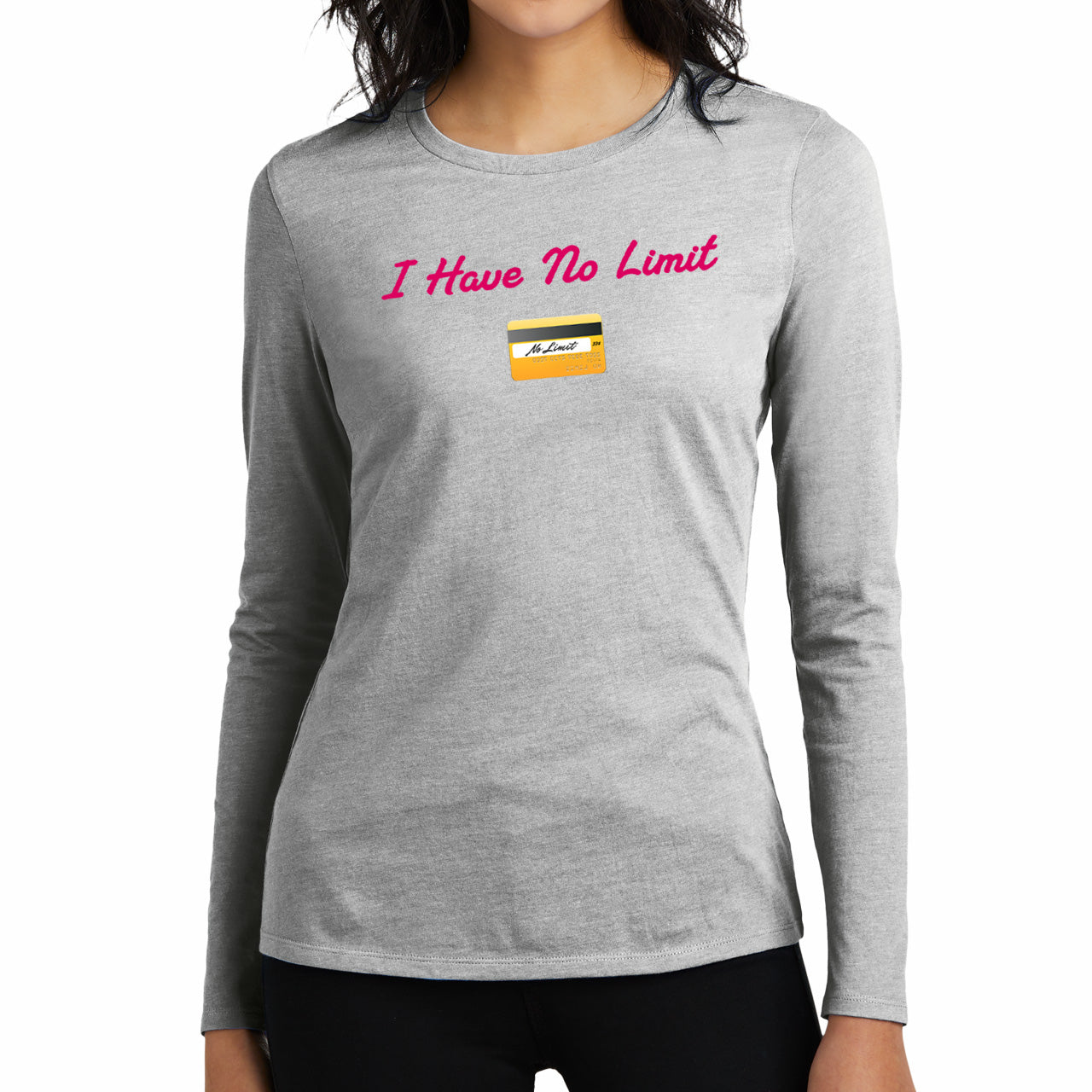 No Limit 💳 – Women’s Perfect Blend® CVC Long Sleeve Tee