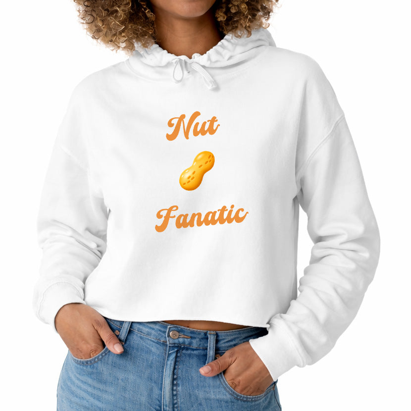 Nut 🥜 Fanatic – Crop Hoodie