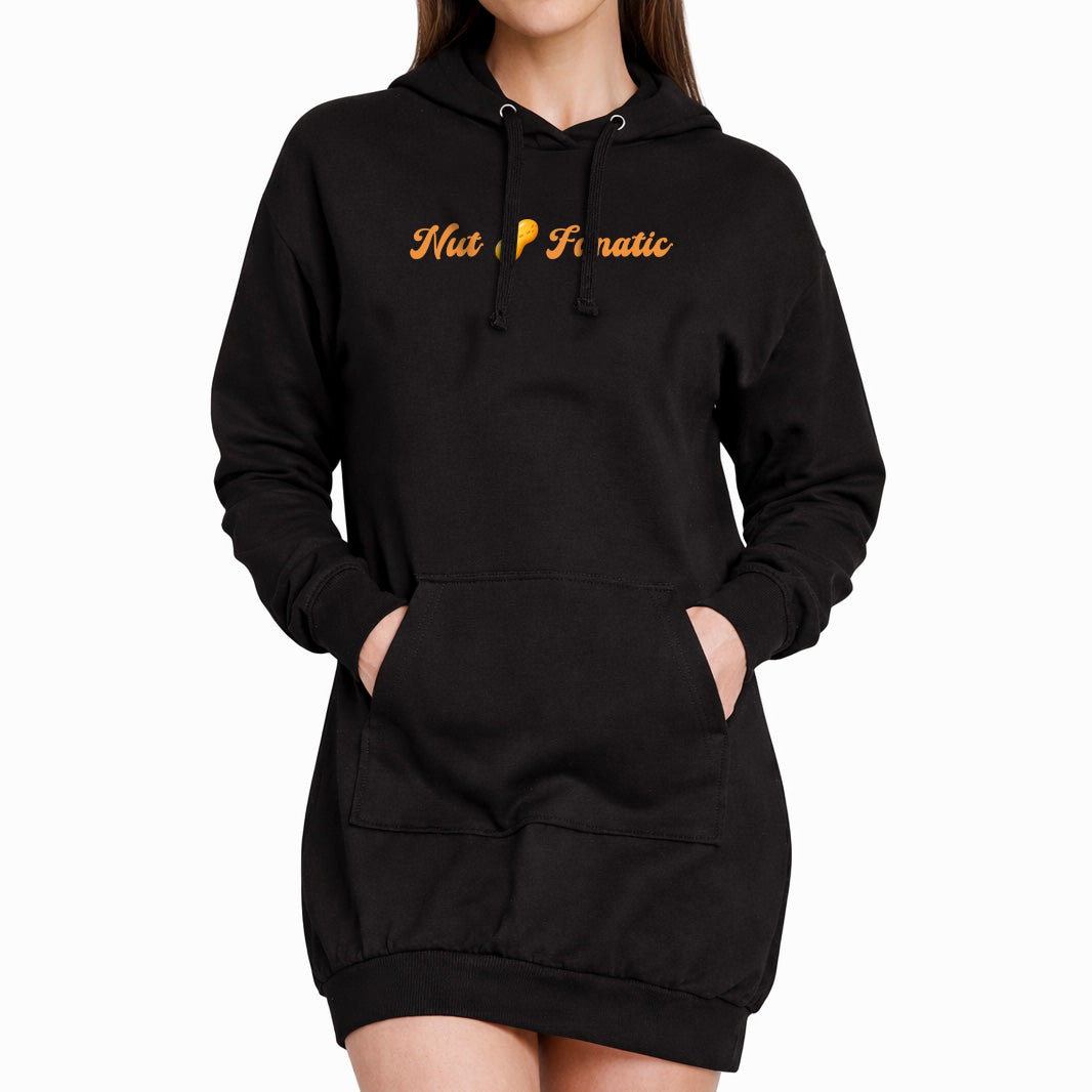 Nut 🥜 Fanatic – Premium Adult Hoodie Dress